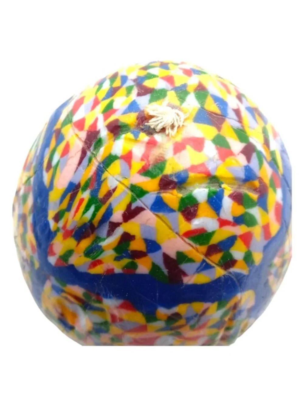 Pop Art Confetti Candle Egg Shaped Unused Multicolors - Picture 5 of 11